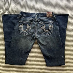 true religion size 28 bobby bigt jeans